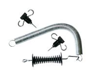 Пружинный комплект для калитки, 4,5 м, с 2-мя изоляторами, усиленный, Китай