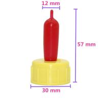 Соска с крышкой для котят, ягнят и козлят, красная