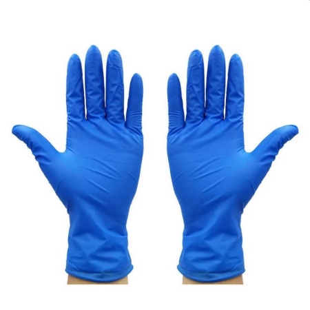 голубые перчатки
